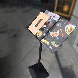 ที่ตั้งเมนูหน้าร้าน MENU STAND Menu display Rack โพเดียมตั้งเมนู -มีพร้อมส่ง-