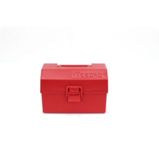 Container Tesoro case middle กล่องเก็บของ เก็บเครื่องมือ JP Quality 8x11x7 cm สีแดง 1191 RED