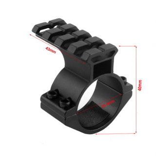 แหวนจับสโคปเสริมราง ขนาดท่อ 25 มม. ขนาดรางบน 20 มิล เหมาะสำหรับท่านที่จะติดไฟฉายหรือเลเซอร์ยึดเข้ากับสโคป