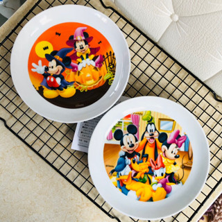 จานเซรามิคญี่ปุ่น ดีสนีย์ Disney Character Original ลาย Mickey มือสอง จากญี่ปุ่น