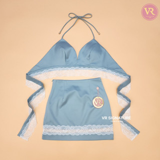 :  SET เสื้อ+กระโปรงสั้น เนื้อผ้าดี