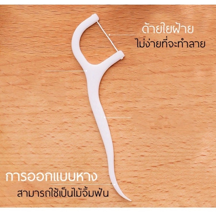 ไหมขัดฟันชนิดด้าม/ไม้จิ้มฟันพลาสติก ไหมขัดฟันชนิดด้าม ไหมขัดฟันแบบแท่ง 1 แพ็คมี 12 กล่อง กล่องละ 30 ชิ้น - รูปที่ 5