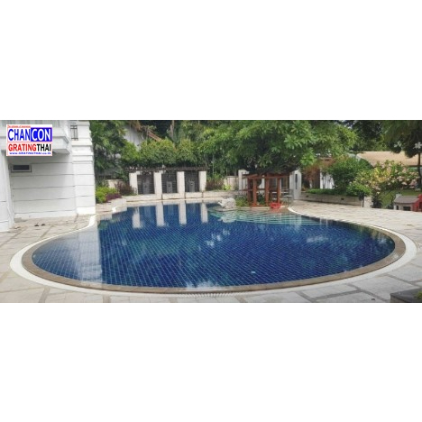 เกรตติ้งตะแกรงสระว่ายน้ำสำเร็จรูป แผ่นฝาปิดเกรทติ้ง Swimming Pool Grating