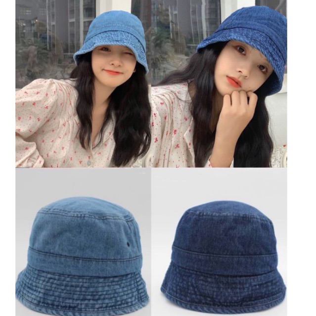 หมวกยีนส์ผู้ใหญ่แฟชั่นสไตล์เกาหลีทรงเอใส่สบายพกพาง่าย
