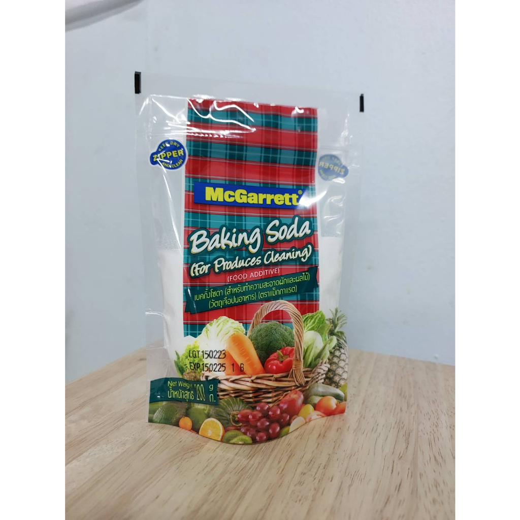 ฺBaking Soda เบคกิ้งโซดา (สำหรับทำความสะอาดผักและผลไม้) ตราแม็กก่แรต ปริมาณสุทธิ 200 กรัม

<p>“><center></p>
<h4></h4>
<p><p><font color=