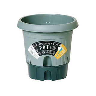 Flower pot กระถางต้นไม้ 300 ml รดน้ำอัตโนมัติ สีเขียว JP Quality 29x29x29 cm MA-2289