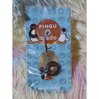 PINGU พวงกุญแจน้อง เพนกวิน พิงกุ เกาะโดนัท ช็อกโกแลต 🍩 น่ารักมากๆจ้า ❤️🐧