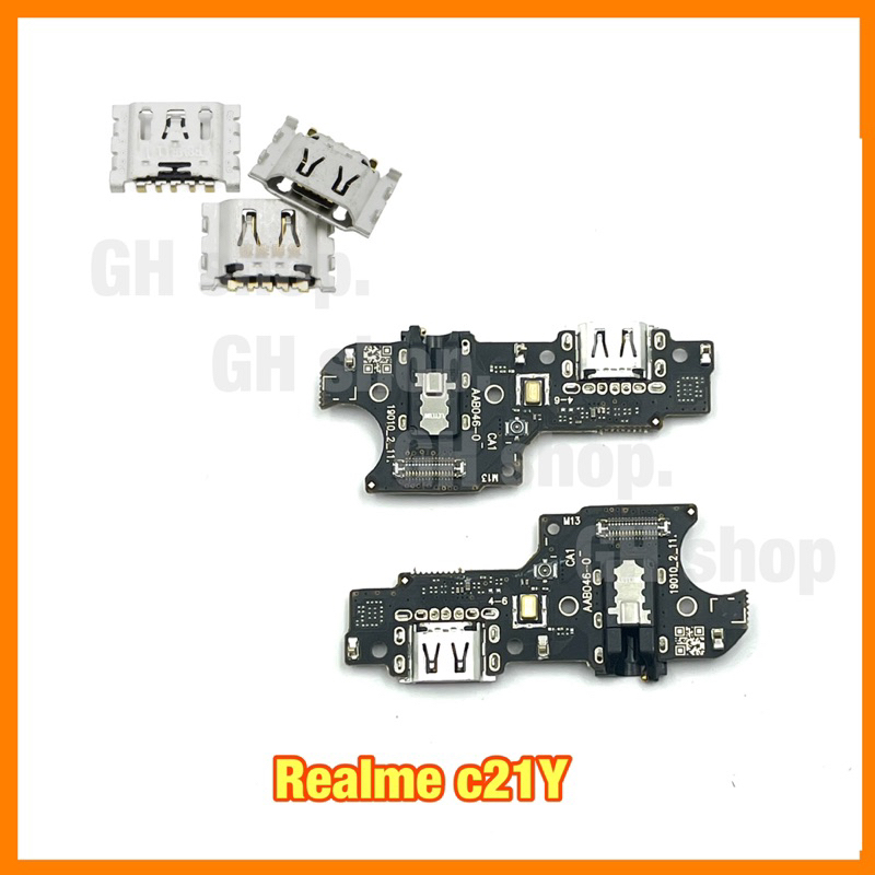 แพรชาร์จ, ตูดชาร์จเปล่า realme C21Y C25Y แผงชุดชาร์จ ก้นชาร์จ หัวชาร์จ