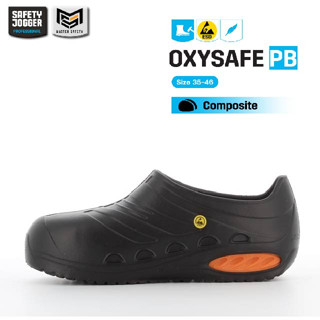 [รับประกัน 3 เดือน] Safety Jogger รุ่น OXYSAFE PB รองเท้ายางเซฟตี้กันลื่น หัวคอมโพสิท น้ำหนักเบา ซับแรงกระแทก ESD