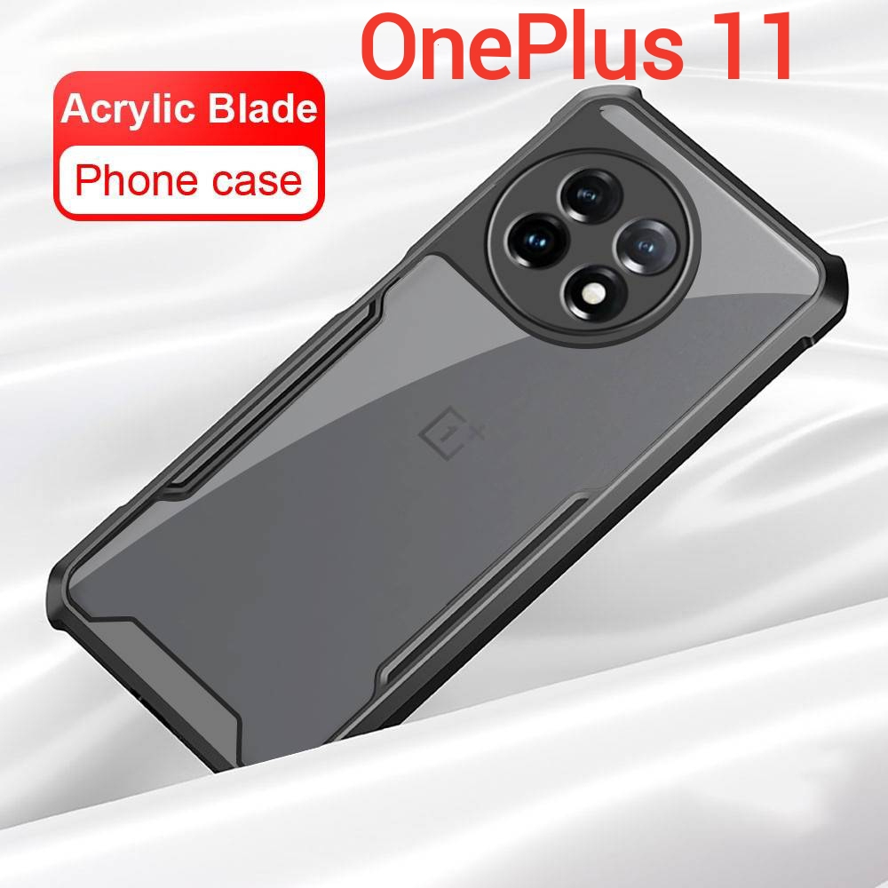 OnePlus 12R/OnePlus 11R 5G/OnePlus 12 5G/OnePlus11 5Gตรงรุ่น(พร้อมส่งในไทย)เคสกันกระแทกขอบสีหลังใสOnePlus 11 5G/1+11