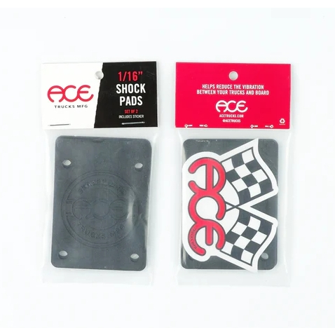 ACE 1/16" SHOCK PADS (BLACK) 2 PACK