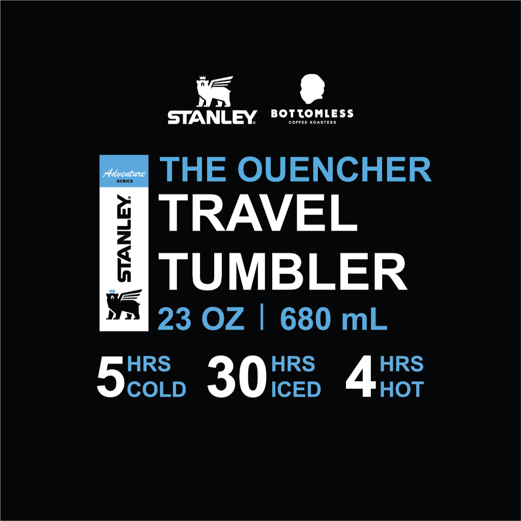 BOTTOMLESS แก้วน้ำเก็บอุณหภูมิ 23 ออนซ์ (Stanley  Adventure Quencher TUMBLER) 23 OZ สี Shrub / Grapefruit
