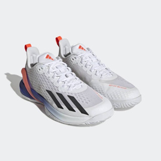 Adidas Adizero Cybersonic Men Tennis Shoes (Cloud White/Core Black/Solar Red ( GY9634 ))