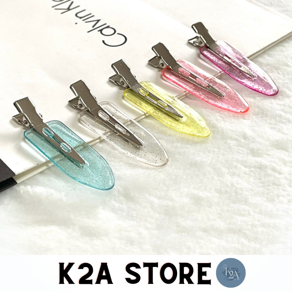 ราคาต่อชิ้น กิ๊บหนีบผมแฟชั่น Y2K แบบใส กิ๊บสำหรับ DIY ผมไม่หักไม่งอ ขนาด 6 cm พร้อมส่งจากไทย