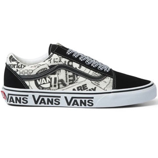 VANS OLD SKOOL VANS COLLAGE BLACK WHITE SNEAKERS สินค้ามีประกันแท้