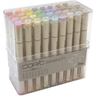 Copic ชุดมาร์กเกอร์สเก็ตช์ภาพ 36 สี / ของแท้ ส่งจากญี่ปุ่น