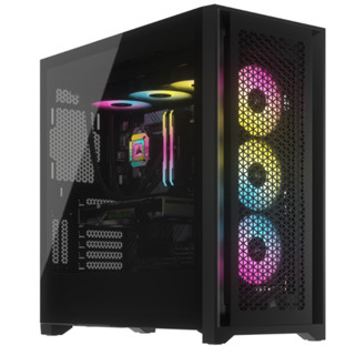 Corsair iCUE 5000D RGB Airflow Black ATX Mid-Tower Case With 3xAF120 RGB Elite Fan