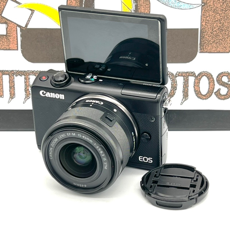 Canon Eos-m100 + lens 15-45 mm STM