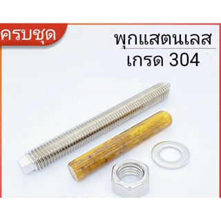 พุกเคมี สแตนเลส เกรด 304 + น้ำยาเคมี ครบชุด
