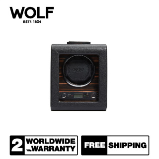 กล่องหมุน กล่องนาฬิกา WOLF1834 รุ่น ROADSTER SINGLE WINDER (BLACK)