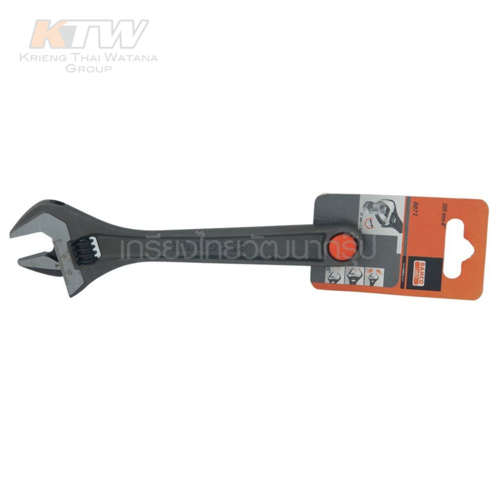 Bahco ประแจเลื่อน 8072 10″ - ความทนทานสูง