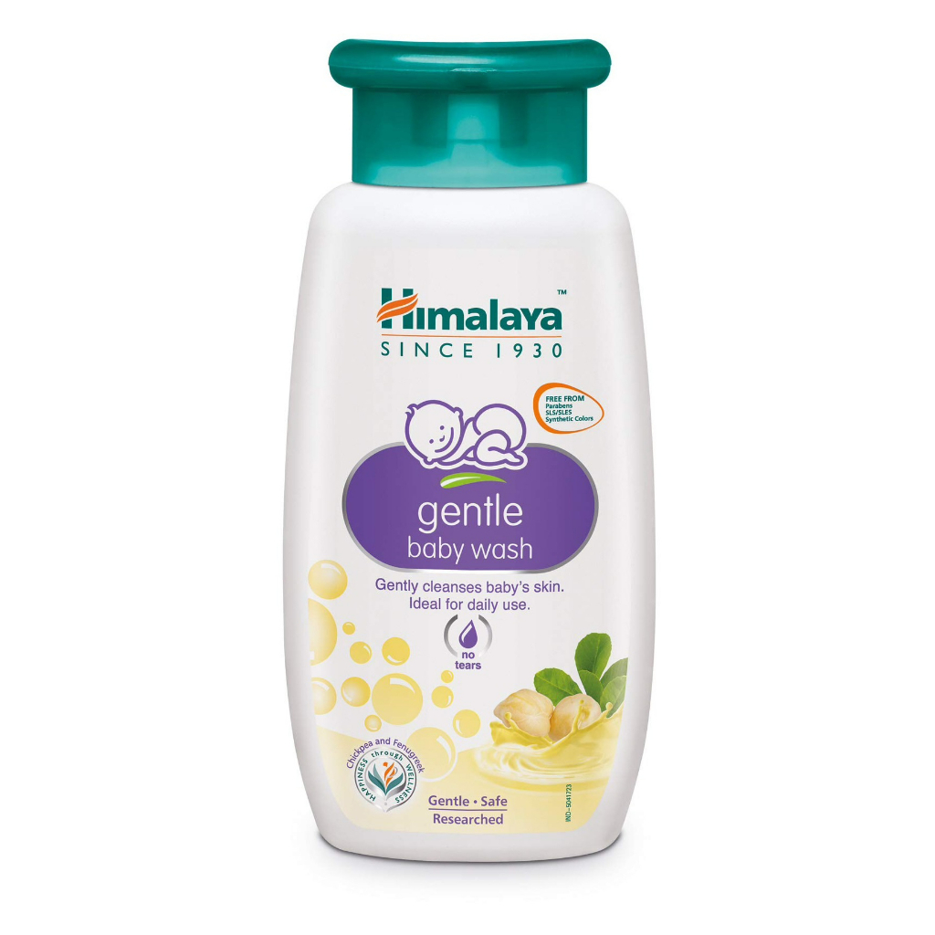 Himalaya Gentle Baby Wash (200ml) ครีมอาบน้ำออร์แกนิก สำหรับเด็กและทารก สูตรอ่อนโยนพิเศษ