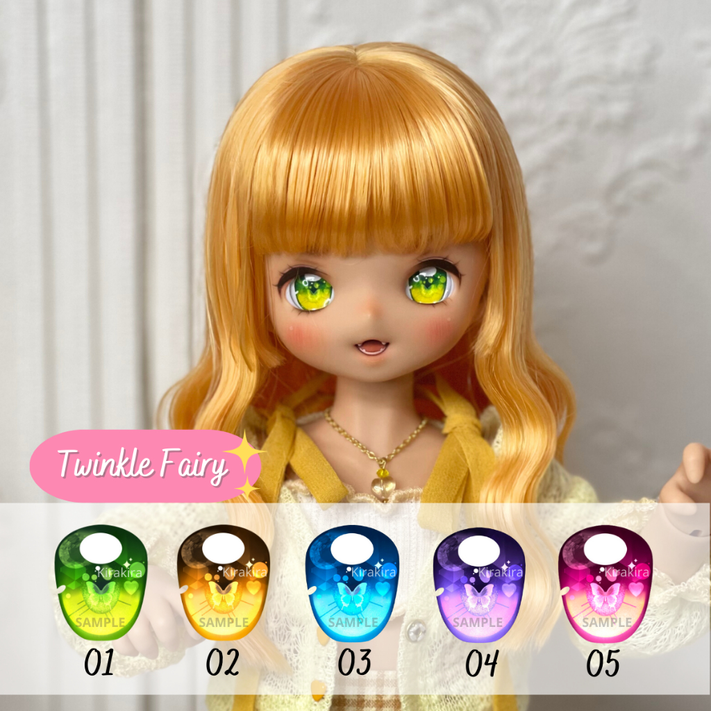 [พร้อมส่ง] ตาอะคริลิค ตาอนิเมะ 14 - 24mm ตา bjd ลาย Twinkle Fairy