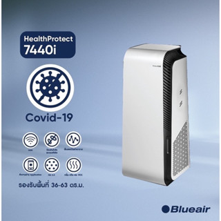 BLUEAIR เครื่องฟอกอากาศ รุ่น HealthProtect 7440i สีขาว