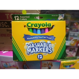 Crayola Washable Markers สีเมจิลบได้ล้างได้ กล่องละ12แท่ง