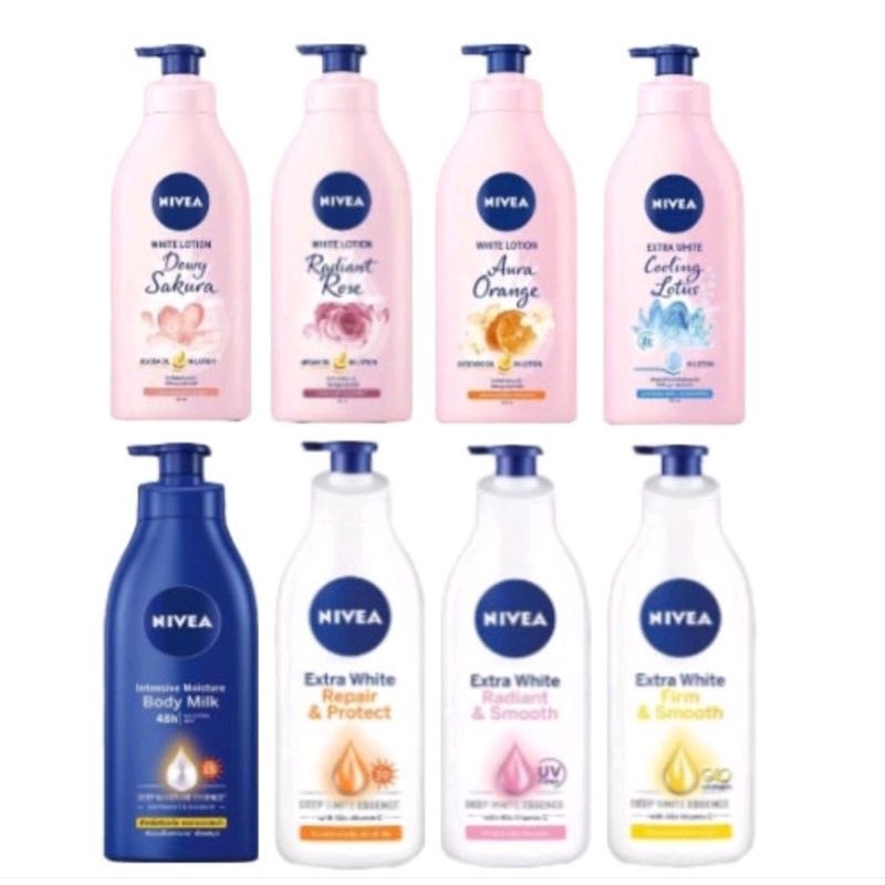 🔥แท้💯🔥 Nivea โลชั่นนีเวีย เอ็กซ์ตร้า ไวท์ ขนาด 600 มล. & 525 มล. มี 8 สูตร