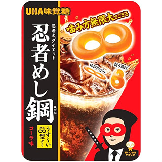 Uha Mikakutou Ninja Meshi Gummy รสโคล่าแข็งมาก 50 กรัม X 10 ถุง ส่งตรงจากญี่ปุ่น