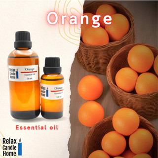 หัวน้ำหอมแท้ กลิ่น Orange  Essential Oil เกรดพรีเมียม สำหรับเทียนเเละเครื่องหอม 30ml/100ml-