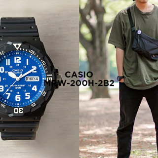แท้ Cmg (กล่องฟ้า) CASIO ของแท้ 100% รุ่น MRW-200H MRW-230H นาฬิกาผู้ชายรับประกันศูนย์ 1ปี