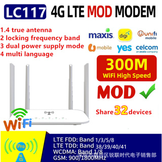 เราเตอร์ใส่ซิม 4G เราเตอร์ เร้าเตอร์ใสซิม 4g router ราวเตอร์wifi ราวเตอร์ใส่ซิม ใส่ซิมปล่อย Wi-Fi 300Mbps 4G