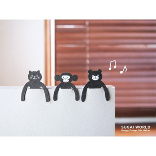 SUGAI WORLD Clip Family: Paper Clip/ Bookmark ที่คั่นหนังสือรูปสัตว์ คลิปหนีบกระดาษ ดัดท่าทางได้ MADE IN JAPAN