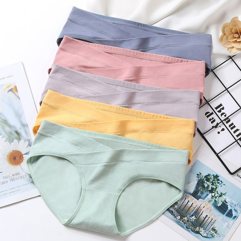 🥕กางเกงในเอวต่ำสำหรับคุณแม่ตั้งครรภ์ ขอบเอวเว้ารูปตัว V 🥕 - รูปที่ 3