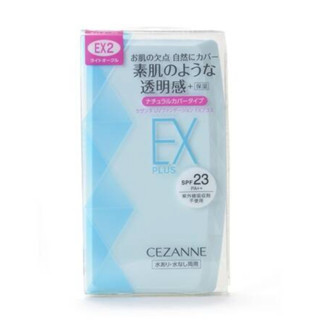 Cezanne UV Foundation EX Plus แป้งผสมรองพื้น สูตรควบคุมความมัน 11 g พร้อมตลับ #EX2