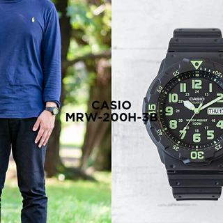 แท้ Cmg (กล่องฟ้า) CASIO ของแท้ 100% รุ่น MRW-200H MRW-230H นาฬิกาผู้ชายรับประกันศูนย์ 1ปี