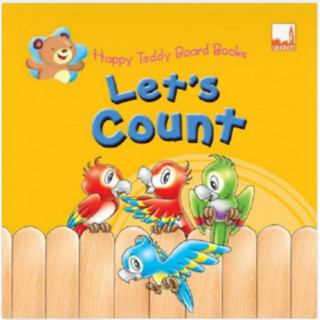 Happy Teddy Board Book - LetS Count **สินค้ามีตำหนิตรงขอบหนังสือ** Pelangithai