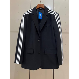 BALENCIAGA X ADIDAS 3 STRIPES BLAZER IN BLACK เสื้อคลุมสูท เบลเซอร์ แบรนด์อดิดาส collabs กับบาลองเซียก้า