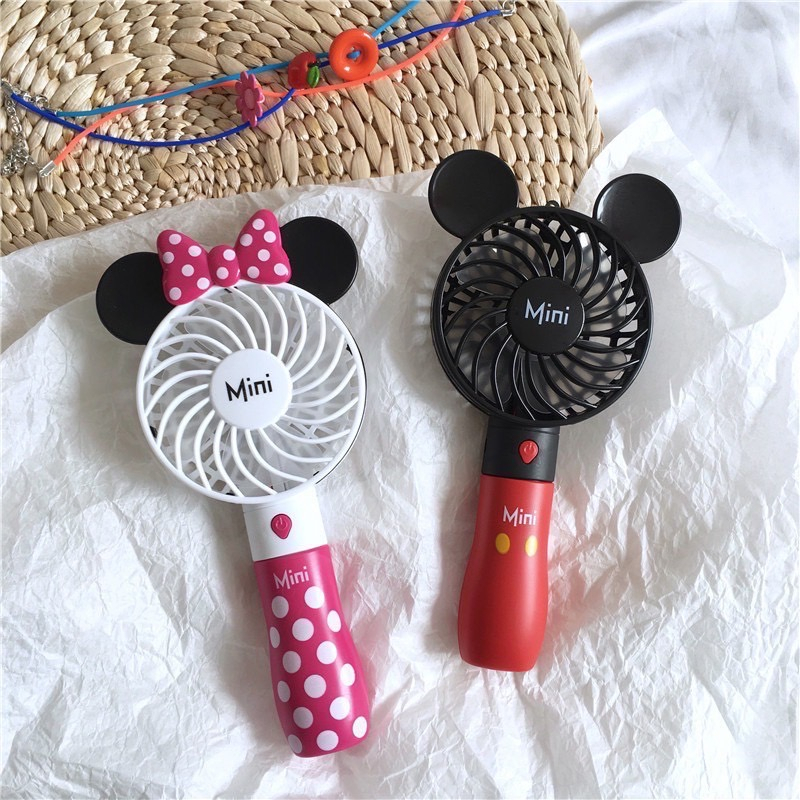 พัดลมพกพา พัดลมมินิ 07 ลายการ์ตูนน่ารักๆ ชาร์จ USB มีสายชาร์จแถม พัดลมมีไฟ พกพาสะดวก พร้อมส่ง