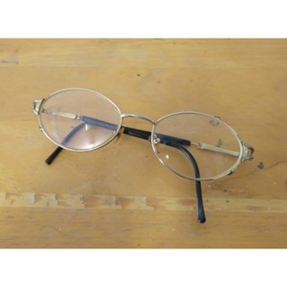 แว่น Vintage Glasses Size 52/17 135mm สีเงิน มือสอง