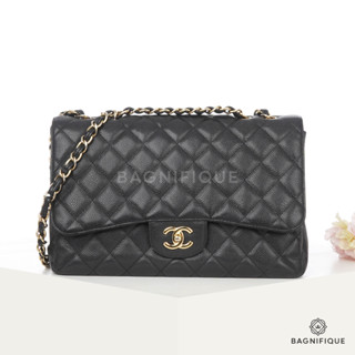 CHANEL CLASSIC 12_ BLACK CAVIAR GHW