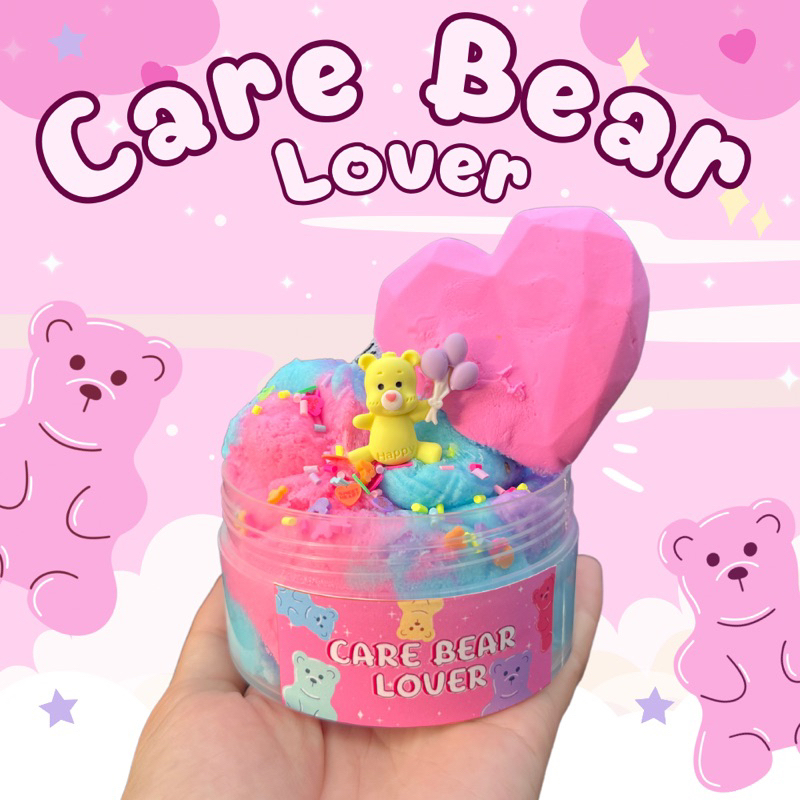 สไลม์สายไหม แคแบร์ carebear เนื้อนุ่ม กลิ่นหอม