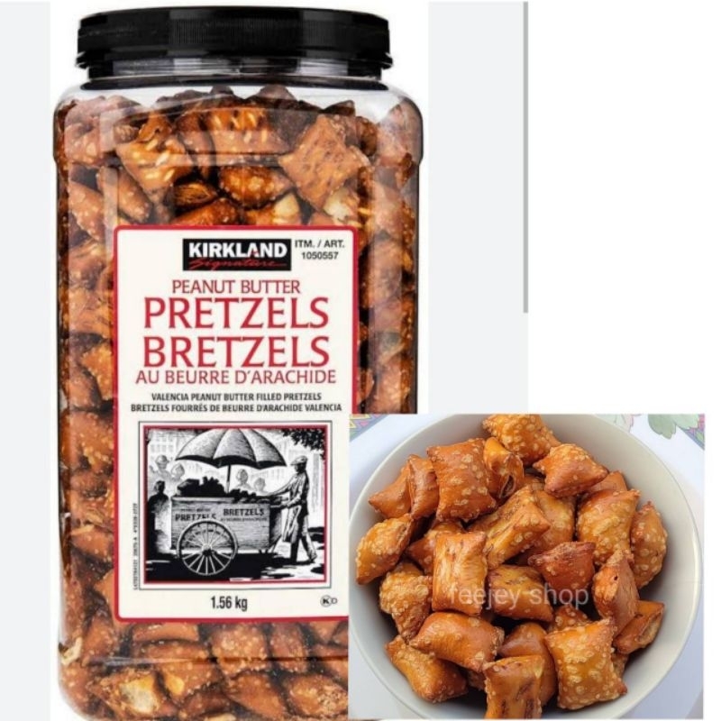 ❌แบ่งขาย❌ พีนัท บัตเตอร์เพรทเซล🇺🇲 Kirkland signature 🇺🇲 peanut butter pretzels 100g🥨