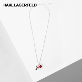 KARL LAGERFELD - K/IKONIK PAVE HEART NECKLACE 230W3927 สร้อยคอ