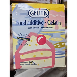 เจลลาติน เจลลิต้า เจลลาตินพรีเมียม Gelita Gelatin 100 กรัม สำหรับทำเยลลี่ ไอศกรีม  เจลลาตินผง แบ่งจากแพคใหญ่