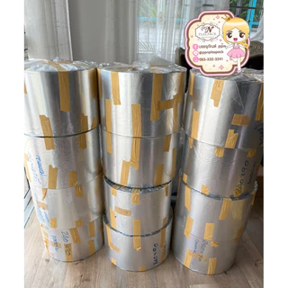 ม้วนฟิล์มอลูมิเนียม ม้วน Foil หนา 80 ไมครอน สำหรับเครื่องแพ็คอัตโนมัติ