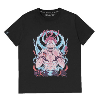 อะนิเมะ Jujutsu Kaisen ใหม่แขนสั้นเสื้อยืด Gojo Satoru รูปแบบเสื้อผ้าที่สง่างามผู้ชายแขนสั้นผ้าฝ้าย