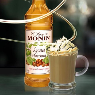 (WAFFLE) โมนิน ไซรัปเฮเซลนัท บรรจุขวด 700 ml. MONIN Roasted Hazelnut Syrup น้ำเชื่อม MONIN กลิ่น “Roasted Hazelnut”